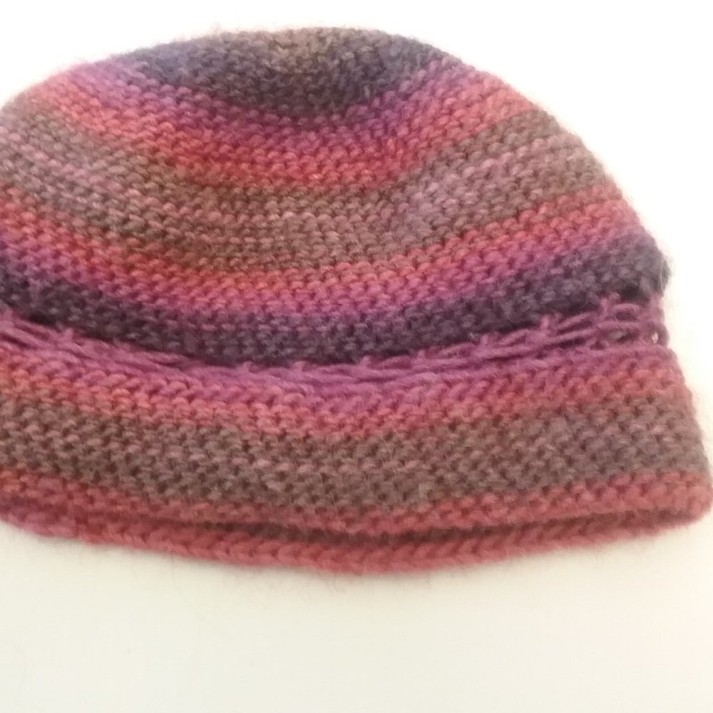 Wool Hat in Sunset Colors